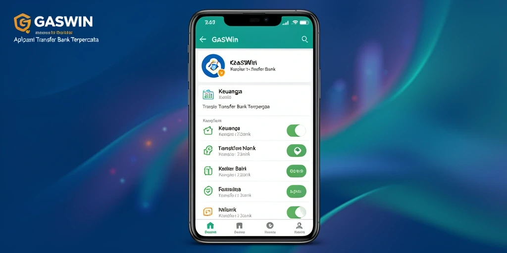 Antarmuka pengguna aplikasi GASWIN yang ramah dan fungsional.