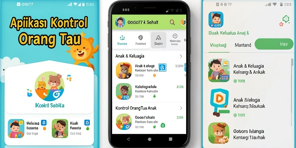 Antarmuka GOGO77 yang intuitif untuk kontrol orang tua.