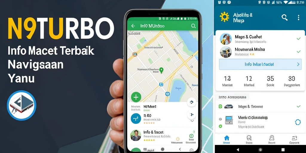 Antarmuka N9TURBO menampilkan informasi lalu lintas dengan jelas.