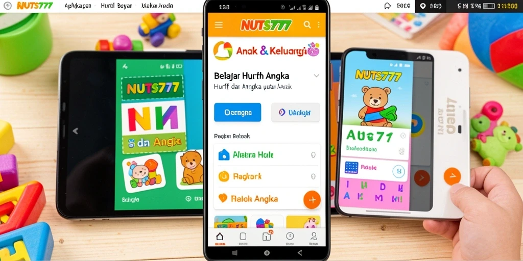 Tampilan antarmuka NUTS777 yang ceria dan interaktif.