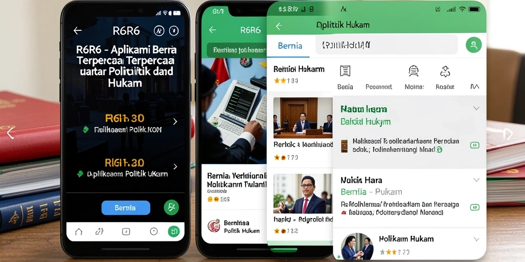 Tampilan antarmuka R6R6 yang sederhana dan informatif.