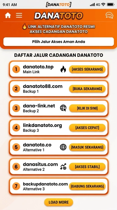 Tampilan link alternatif danatoto